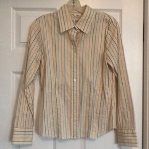 Talbots button up stretch top